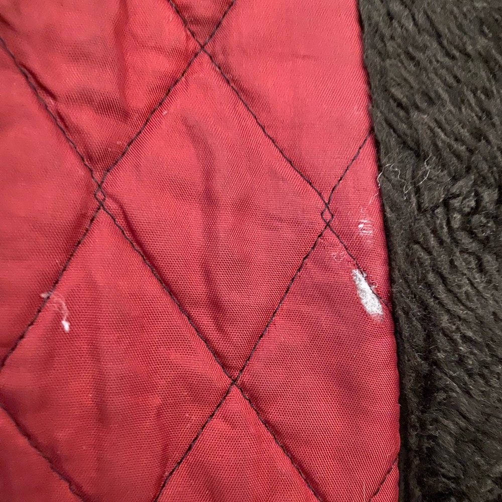Women's ILGWU Vintage Burgundy Hooded Faux Fur Coat - Picture 14 of 16